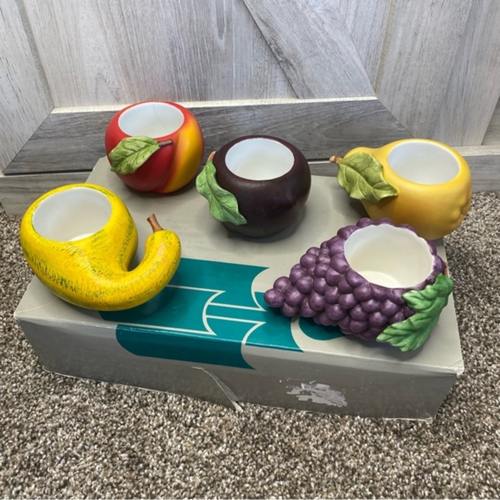 Vintage 1990’s Partylite Discontinued & Retired Harvest Medley Candle Holders